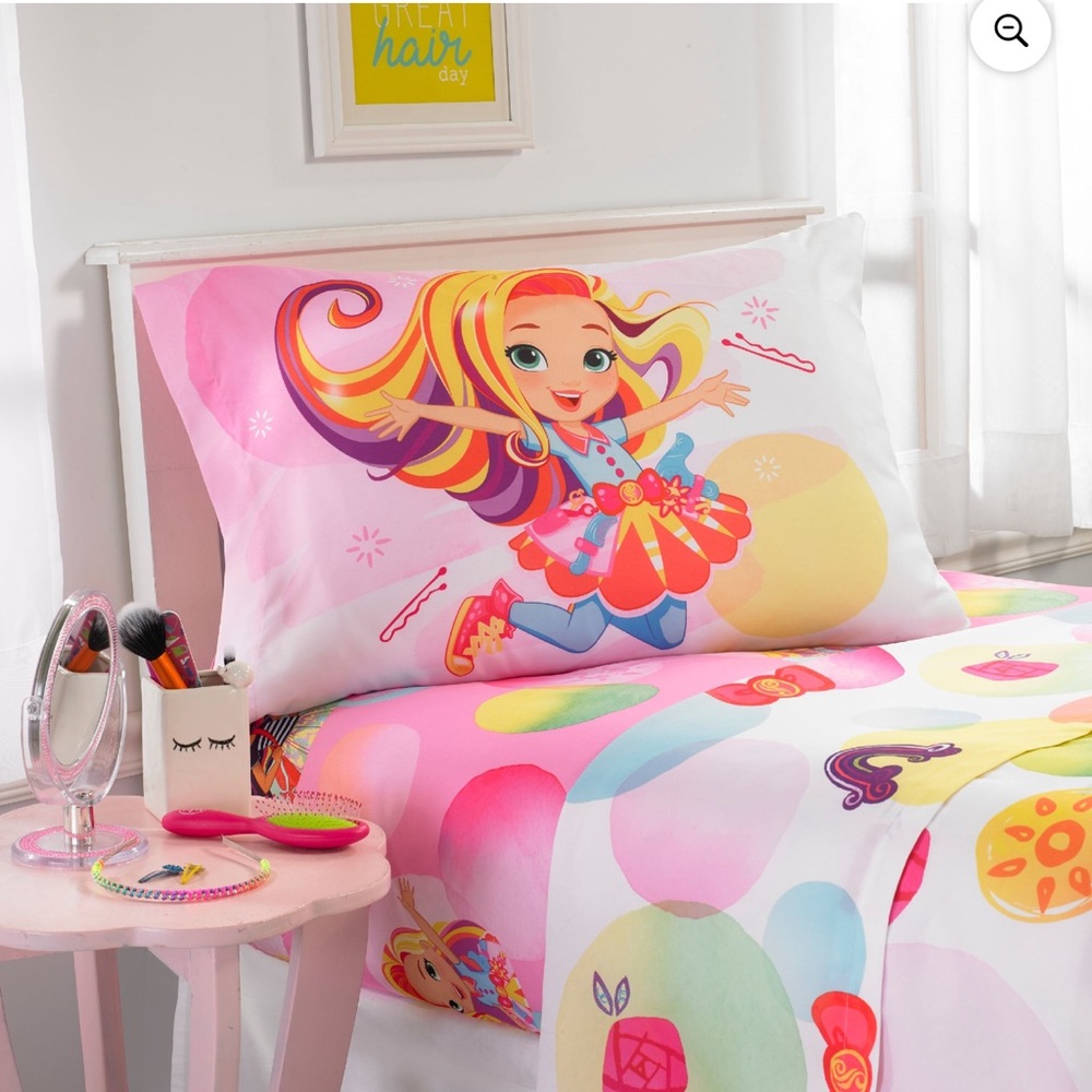 Nickelodeon Sunny Day Sunny Bubbles 3 Piece Twin Sheet Set